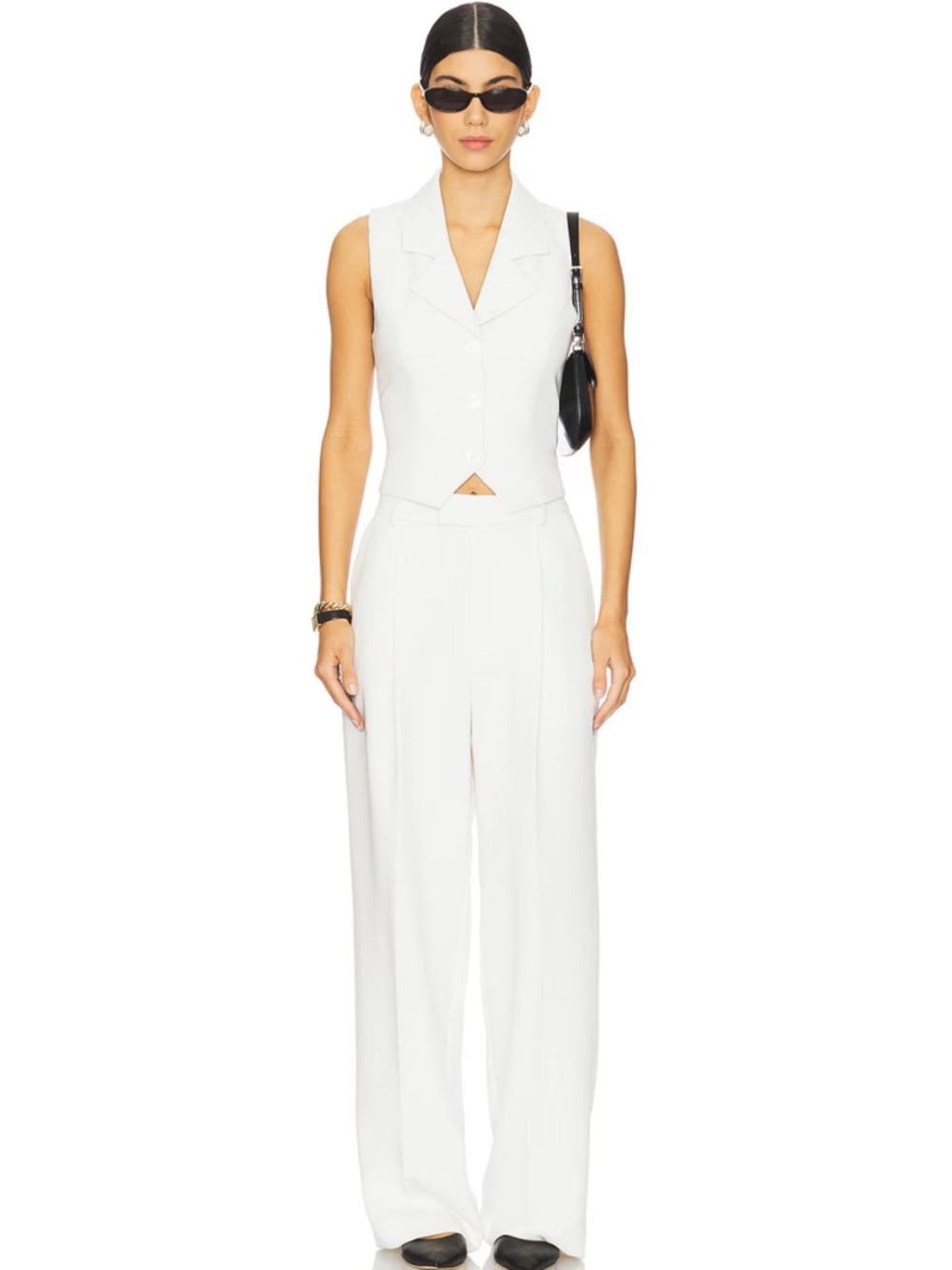 L’Academie Gulia Trouser Pant Ivory Revolve NEW NWT